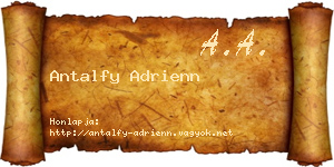 Antalfy Adrienn névjegykártya